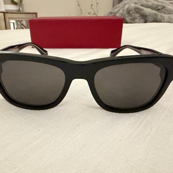 Cartier Black Sunglasses with Red Case - Picture 2 of 5